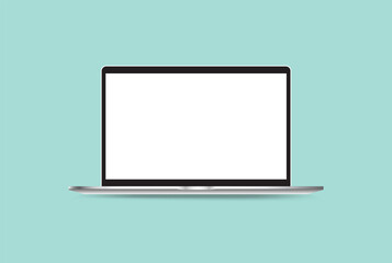 Metallic Modern Laptop Slim Bezels Illustration Computer Display Technology Web