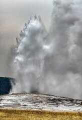 Old Faithfull in Yellowstone National Park.
