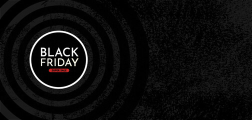  Black Friday Sale. Banner, poster, logo on dark background