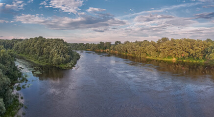 landscape with river and sky