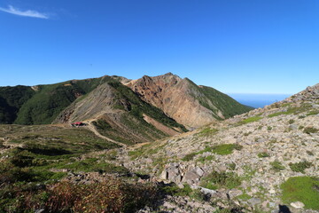 2022年9月の栃木県の茶臼岳の登山