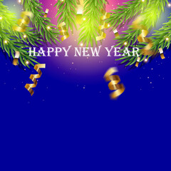 Fototapeta premium Beautiful new year card