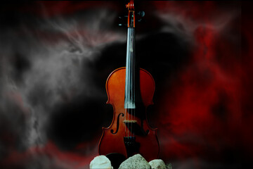 Violin instumento musical, con melodía dulce 
