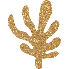 Glitter abstract modern geometric shape for design. Transparent PNG clipart