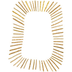 Glitter abstract modern geometric shape for design. Transparent PNG clipart