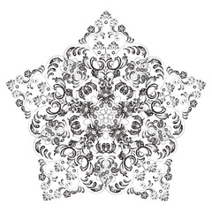 doodles gray isolated pattern on white background