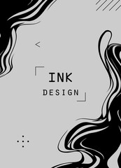 Abstract poster in cyberpunk style for your banner, flyer or business card. Modern, trendy colors, minimalism art.