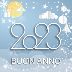 felice anno nuovo - buon anno 2023	