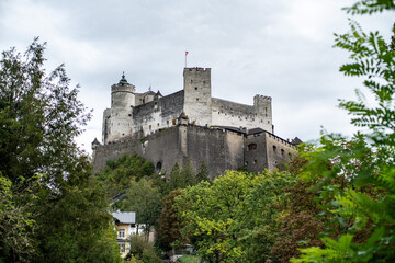 Salzburg medival castle in autumn