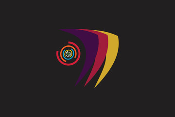 Obraz premium Abstract colorful symbol design for commercial use 