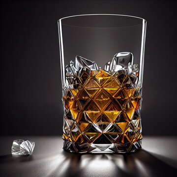 Illustrazione 3D del famoso "Old Whisky".