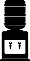 Water cooler machine icon, transparent backgrounds