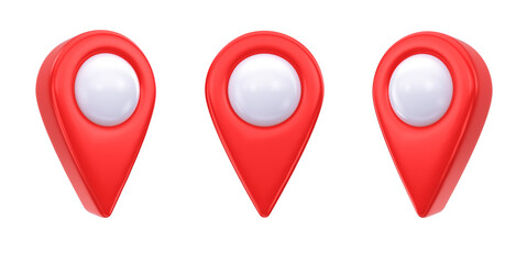 3D Rendering of Location Pin Icon