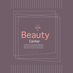 Beauty Center Makeup Social Media Square Banner Flyer Template Design.post good media for beauty poster