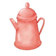 Red teapot