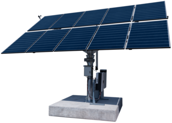 Solar panel with sun orientation system