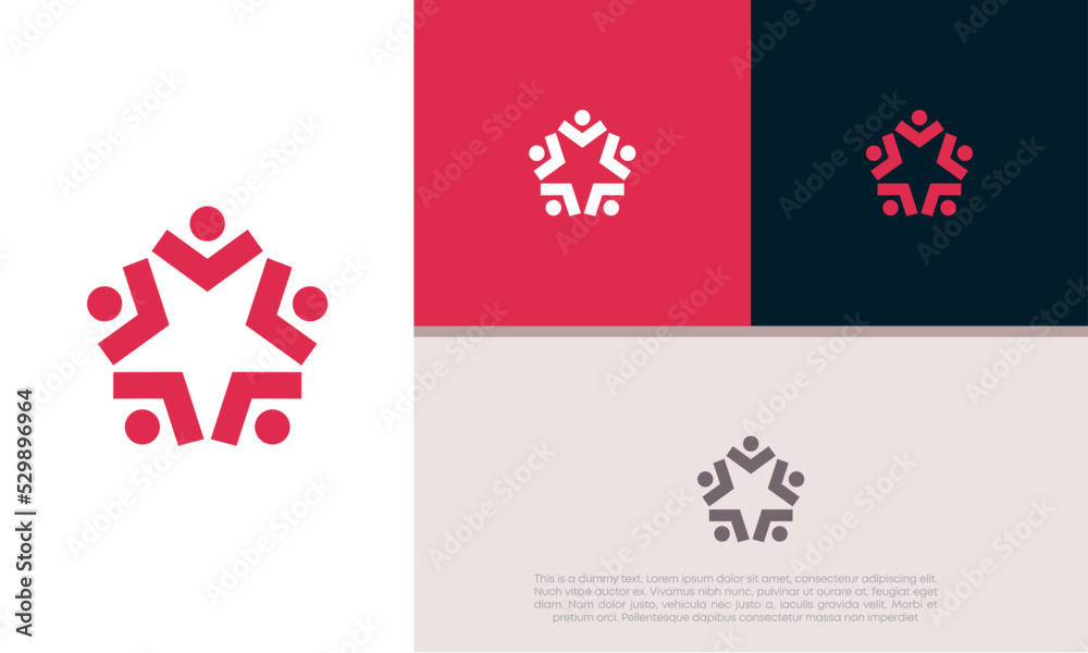 Wall mural innovative high tech logo template. template label for blockchain technology. technology logo.