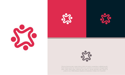 Innovative high tech logo template. Template label for blockchain technology. Technology Logo.