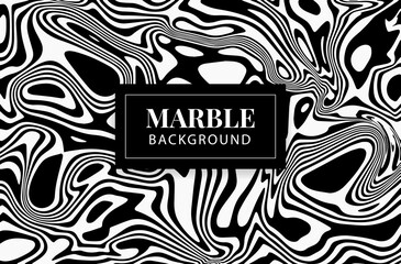 Marble Texture Background Pattern with Black and White Wave Shape. Customize the Vector backdrop for your design.
