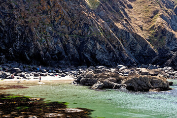 Historic harbour at Mullion Cove - Cornwall - England