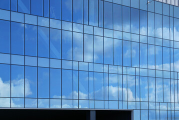 Mirrored windows of the building, background ... © Koliber