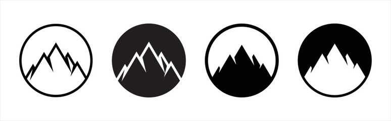 Mountain Icon. mount symbol signs, vector illustration