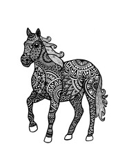 Zendoodle horse