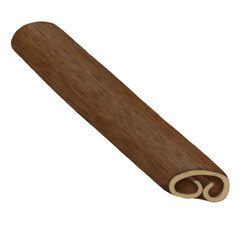 Cinnamon stick digital illustration. Christmas spices.
