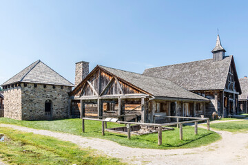 Jesuit settlement in Saint Marie Among the Hurons, Midland, Ontario, Canada