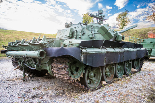 Kaunas Lithuania 2022-09-09
T-55AM2. The T-54 T-55 tank series is the most widely used tank in the world and has seen service in over 50 countries.