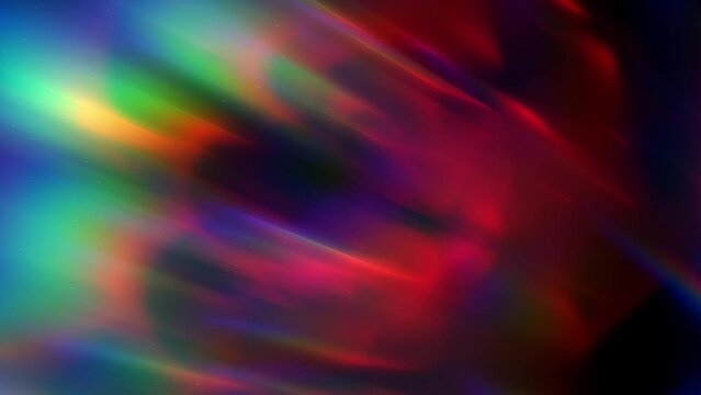 4k animated background simulating the colors of light passing through a prism