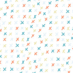 Abstract hand drawn pattern. Background with decorative shapes in doodle style