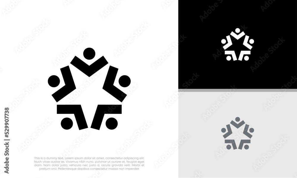 Wall mural innovative high tech logo template. template label for blockchain technology. technology logo.