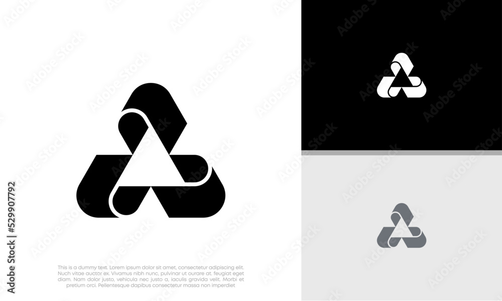 Wall mural innovative high tech logo template. template label for blockchain technology. technology logo. initi