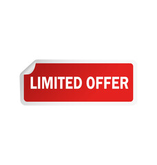 Best offer sticker on white background. Discount offer price sign. Vector illustration.