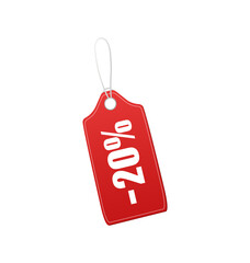 Obraz na płótnie Canvas Vintage sale tag, great design for any purposes. Sale red tag on white background. Blank label.