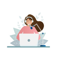 Live webinar people, great design for any purposes. Web design. Vector illustration.