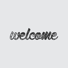 Creative Typography welcome lettering concept design