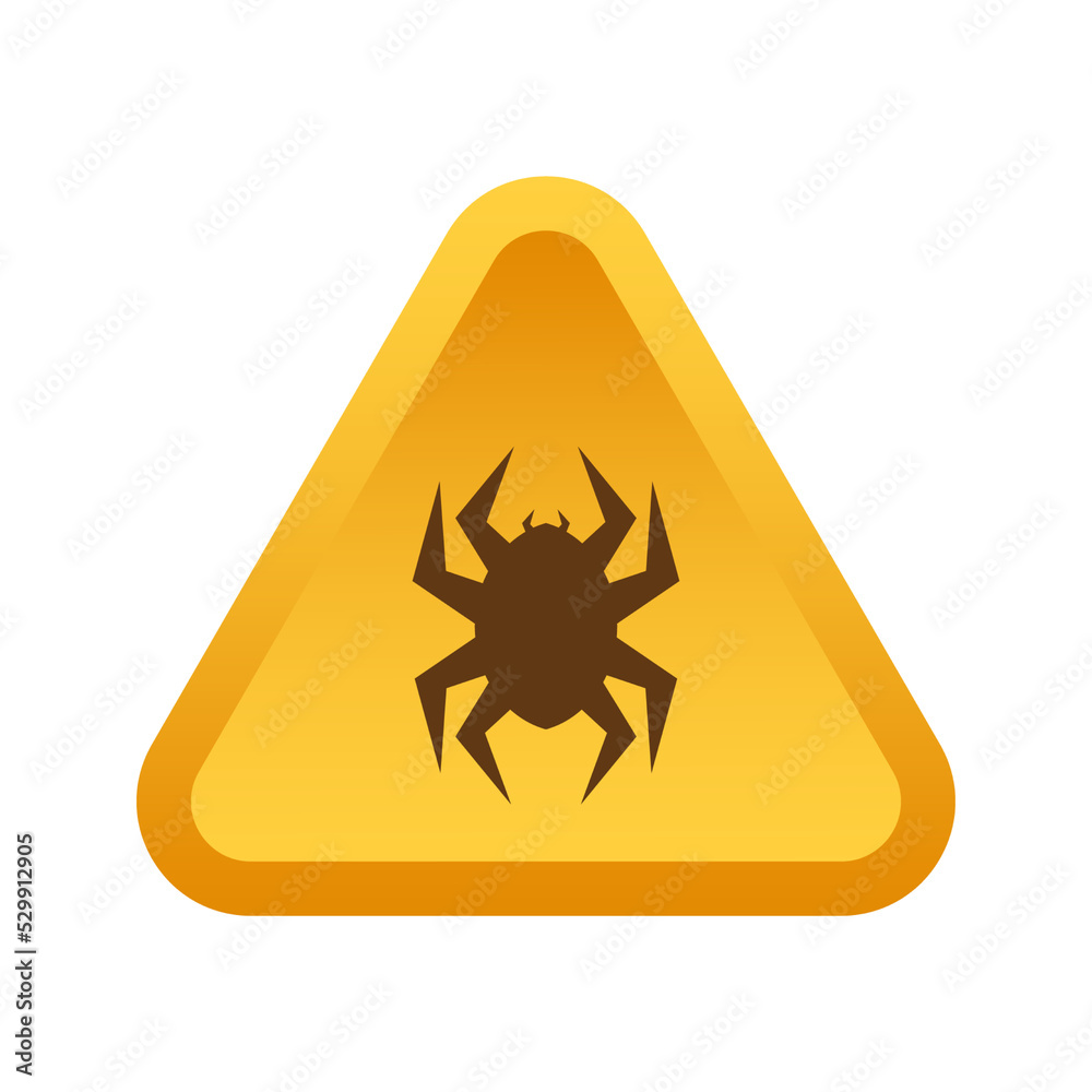 Canvas Prints A sign of attention to the virus. Vector stock illustration.