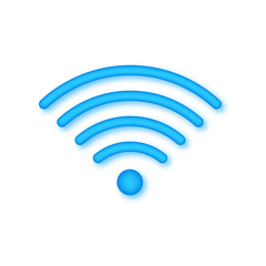 Wireless icon set. No wifi. Different levels of Wi Fi signal. Vector stock illustration.