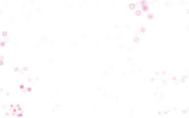 Light Pink vector background with spots.