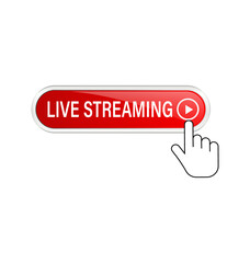 Live stream sign, emblem, logo isolated on a white background. Vector Illustration.