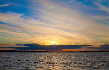 Fototapeta premium Beautiful Sunset landscape