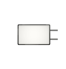 Light box, great design for any purposes. Office interior. Interior mockup. Vector illustration.