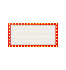 Retro 3d advertising with retro lightbox on background for banner design. Vector design banner. Vector stage.
