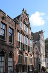 Fototapeta na wymiar Amsterdam Staalstraat Street View with Historic Building Facade, Netherlands