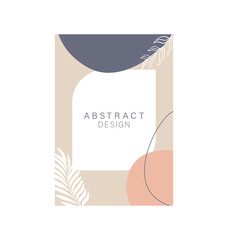 Abstract card with trendy abstract square templates. Minimal design. Design promotion. Vector memphis. Banner promotion.
