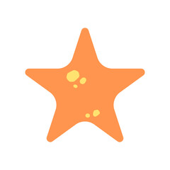 starfish seastar - flat design icon