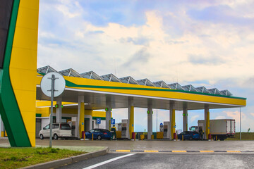 Gas station in the countryside