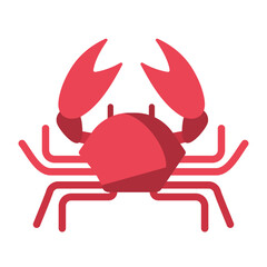 crab crayfish crustacean arthropod - flat design icon